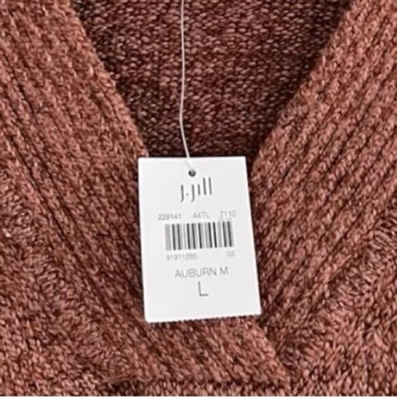 J.Jill NWTs Auburn V- Neck Pull Over Sweater Size Women’s Large - Picture 2 of 6